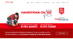 Desktop Screenshot of handymanontap.com