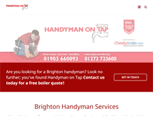 Tablet Screenshot of handymanontap.com